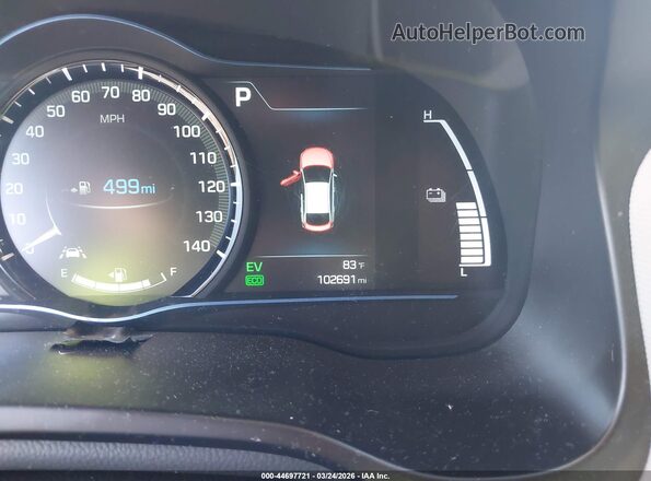 KMHC75LC7KU145149 2019 HYUNDAI IONIQ HYBRID Серый 