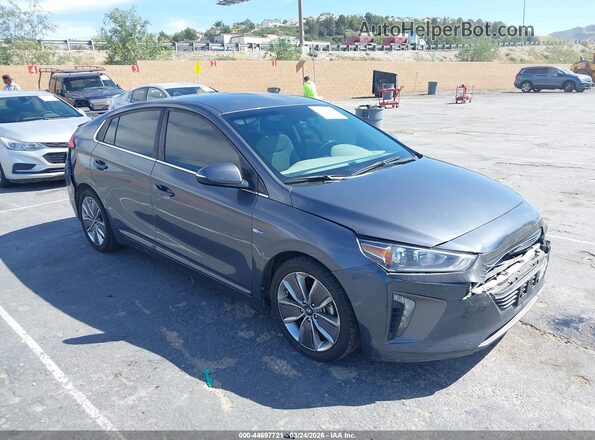 KMHC75LC7KU145149 2019 HYUNDAI IONIQ HYBRID Серый Передняя правая четверть