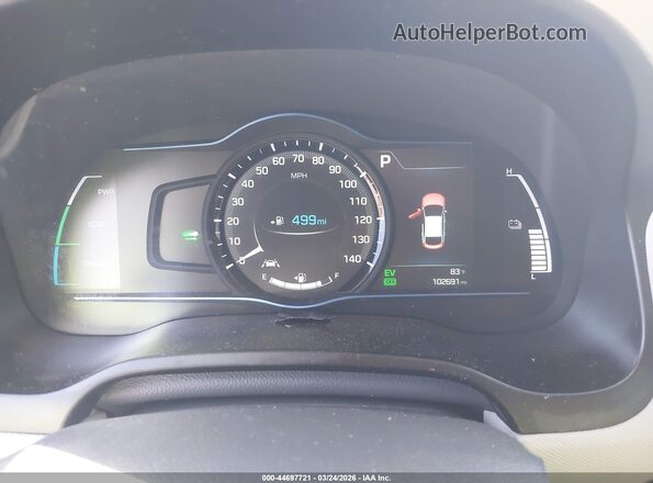 KMHC75LC7KU145149 2019 HYUNDAI IONIQ HYBRID Серый Вид задних сидений