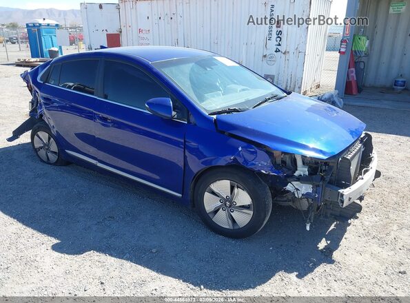 KMHC75LC7NU282483 2022 HYUNDAI IONIQ HYBRID Синий Передняя правая четверть