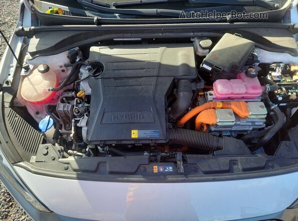 KMHC75LC8MU248549 2021 HYUNDAI IONIQ White Widok wnętrza z tyłu