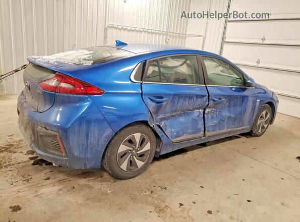 KMHC75LC9HU047992 2017 HYUNDAI IONIQ Синий Задняя правая четверть