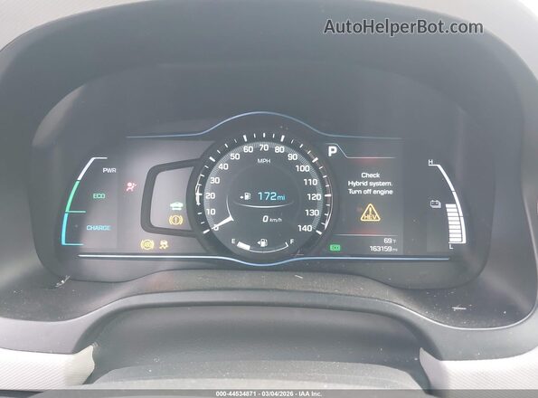 KMHC75LC9JU065818 2018 HYUNDAI IONIQ HYBRID Серебряный Вид задних сидений