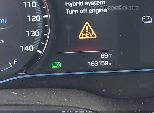 KMHC75LC9JU065818 2018 HYUNDAI IONIQ HYBRID Серебряный 