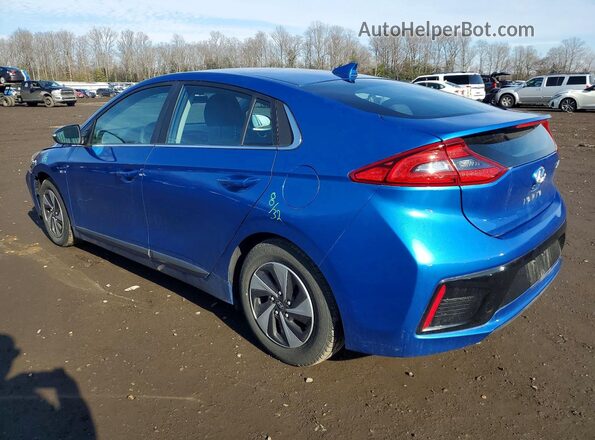 KMHC75LCXHU028027 2017 HYUNDAI IONIQ Синий Задняя левая четверть