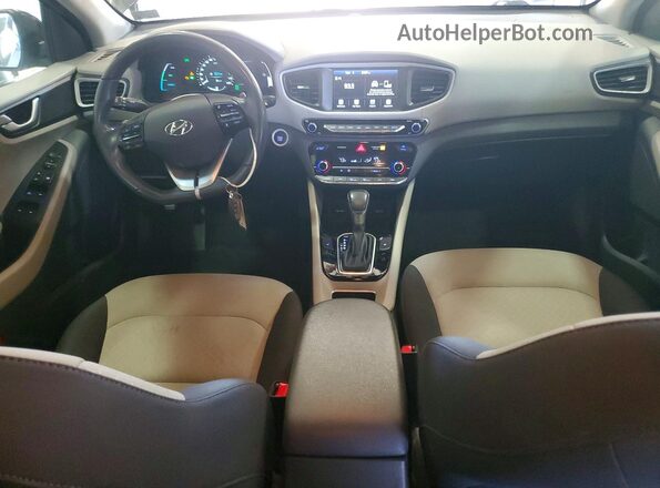 KMHC75LCXJU061809 2018 HYUNDAI IONIQ Black წინა პანელის ხედი
