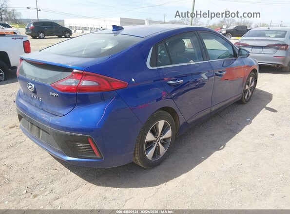 KMHC75LD5KU158832 2019 HYUNDAI IONIQ PLUG-IN HYBRID Синий Задняя правая четверть