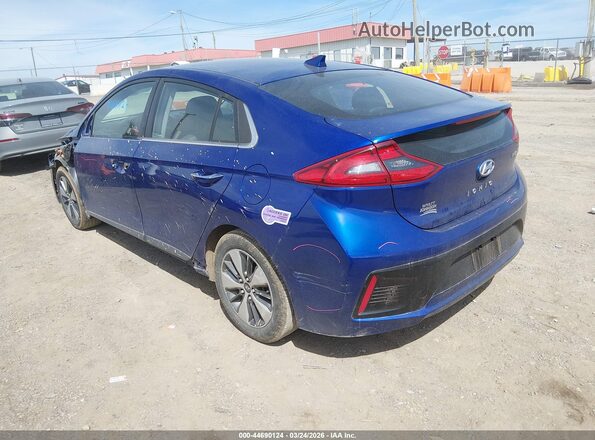 KMHC75LD5KU158832 2019 HYUNDAI IONIQ PLUG-IN HYBRID Синий Задняя левая четверть