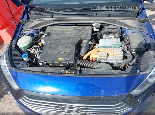 KMHC75LD7KU105677 2019 HYUNDAI IONIQ PLUG-IN HYBRID Синий Вид сзади