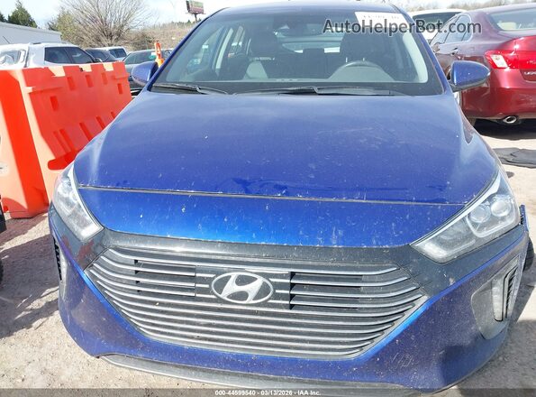 KMHC75LD7KU105677 2019 HYUNDAI IONIQ PLUG-IN HYBRID Синий Вид щитка приборов