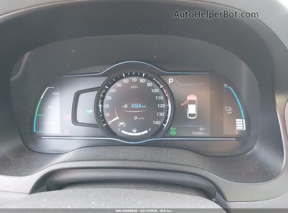 KMHC75LD7KU105677 2019 HYUNDAI IONIQ PLUG-IN HYBRID Синий Вид задних сидений