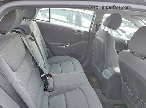 KMHC75LJ0MU081828 2021 HYUNDAI IONIQ Black Вид задніх сидінь