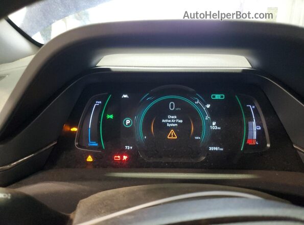 KMHC75LJ6MU079100 2021 HYUNDAI IONIQ Синий Вид задних сидений