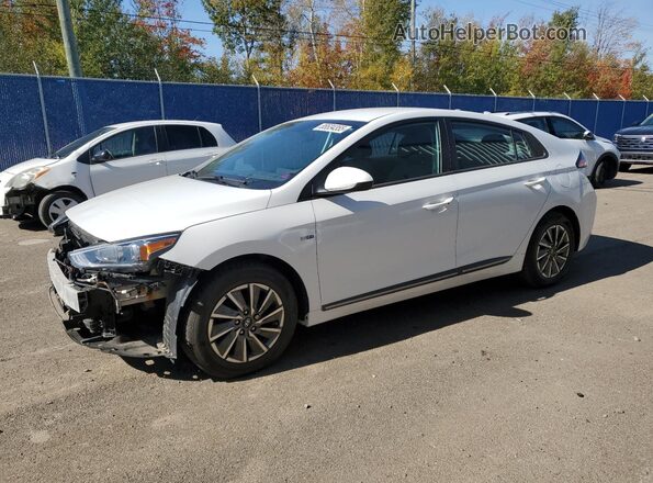 KMHC75LJ9LU060734 2020 HYUNDAI IONIQ Белый Передняя левая четверть