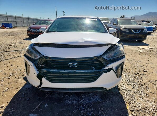 KMHC85LC2HU051542 2017 HYUNDAI IONIQ Белый Вид спереди