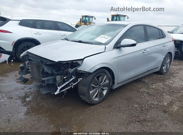 KMHC85LC3JU075094 2018 HYUNDAI IONIQ HYBRID Silver წინა მარცხენა ხედი სამი მეოთხედიდან