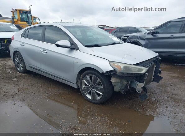 KMHC85LC3JU075094 2018 HYUNDAI IONIQ HYBRID Silver წინა მარჯვენა