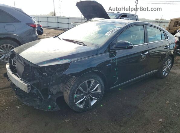 KMHC85LC5JU071984 2018 HYUNDAI IONIQ Черный Передняя левая четверть
