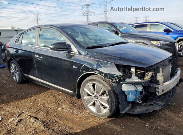 KMHC85LC5JU071984 2018 HYUNDAI IONIQ Черный Передняя правая четверть