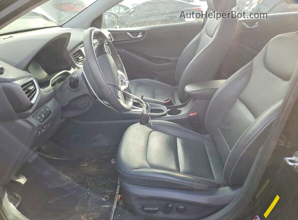 KMHC85LC5JU071984 2018 HYUNDAI IONIQ Черный Вид салона спереди