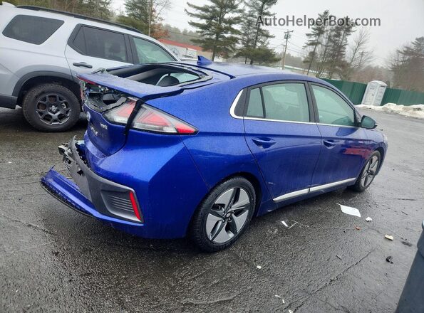 KMHC85LC6MU261362 2021 HYUNDAI IONIQ Синий Задняя правая четверть