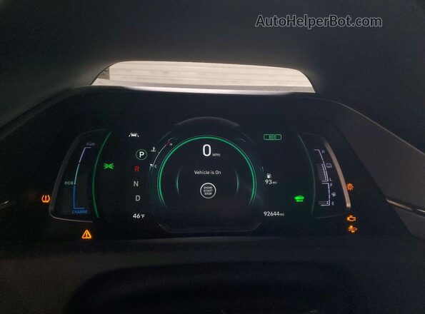 KMHC85LCXMU245083 2021 HYUNDAI IONIQ Black Вид щитка приладів