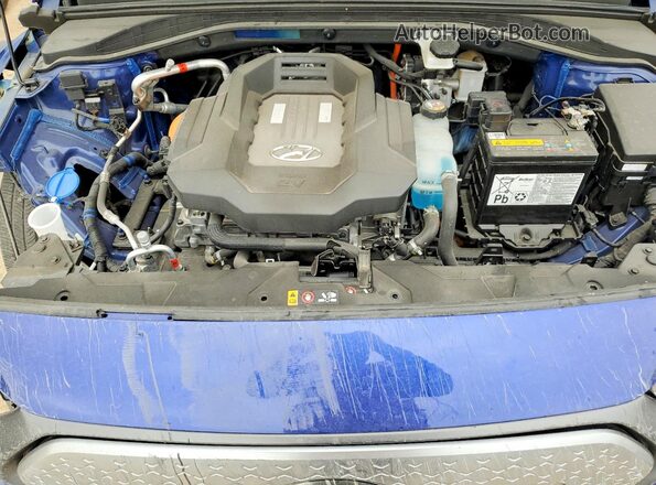 KMHC85LJ3LU072519 2020 HYUNDAI IONIQ Blue Widok wnętrza z tyłu