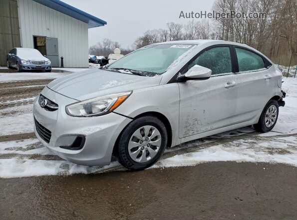 KMHCT4AE0HU244530 2017 HYUNDAI ACCENT Silver Przód lewy