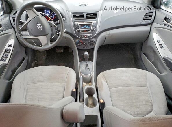 KMHCT4AE0HU244530 2017 HYUNDAI ACCENT Silver Widok deski rozdzielczej