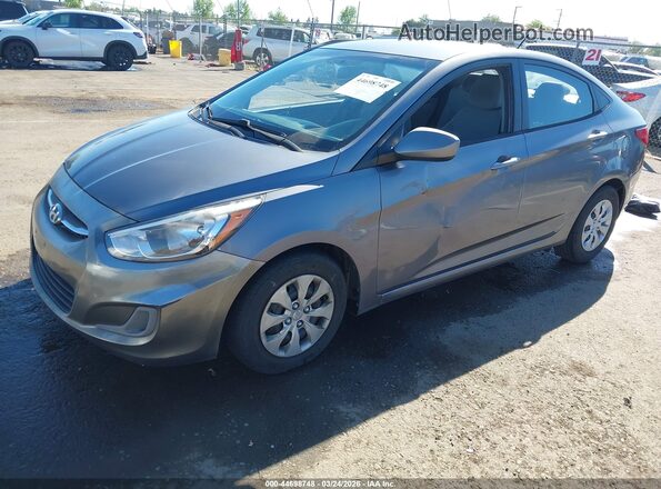 KMHCT4AE1GU967544 2016 HYUNDAI ACCENT Серый Передняя левая четверть