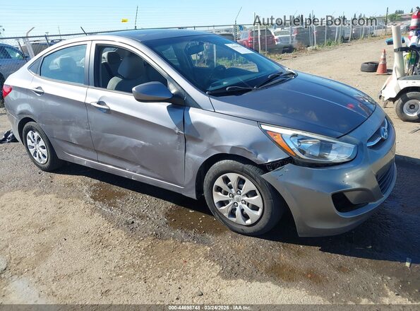 KMHCT4AE1GU967544 2016 HYUNDAI ACCENT Серый Передняя правая четверть
