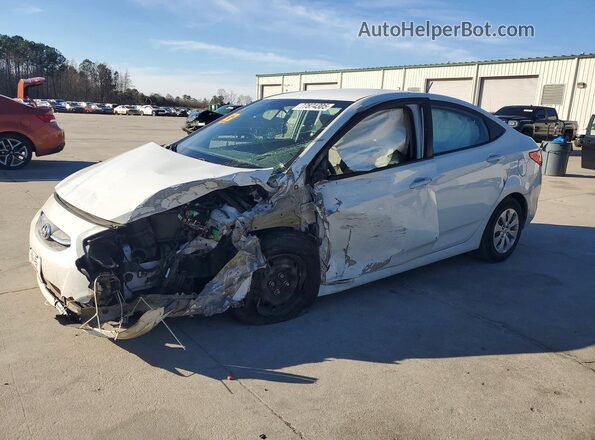 KMHCT4AE2HU369237 2017 HYUNDAI ACCENT Белый Передняя левая четверть
