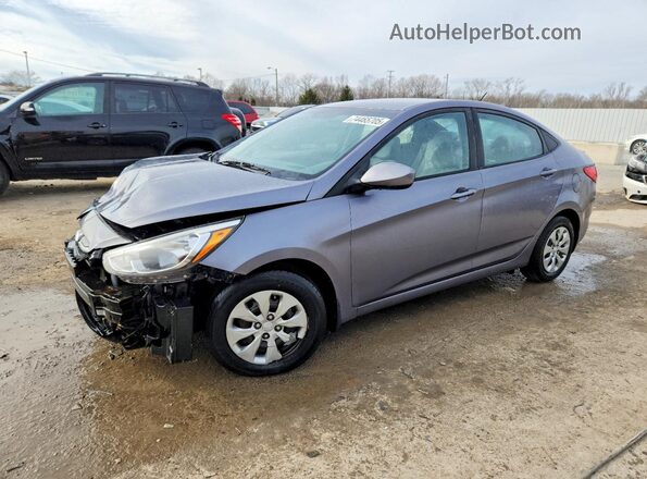KMHCT4AE4GU161231 2016 HYUNDAI ACCENT Gray Przód lewy