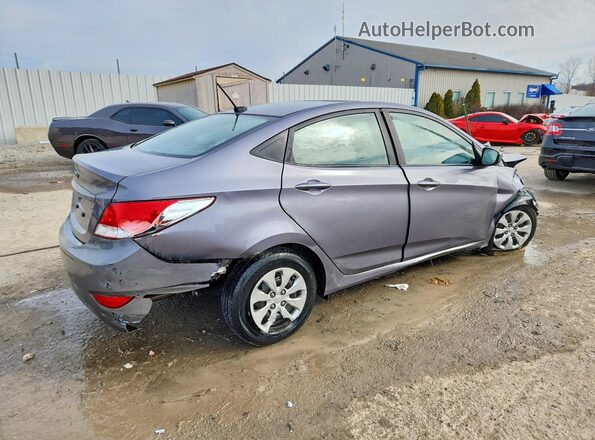 KMHCT4AE4GU161231 2016 HYUNDAI ACCENT Gray Tył prawy