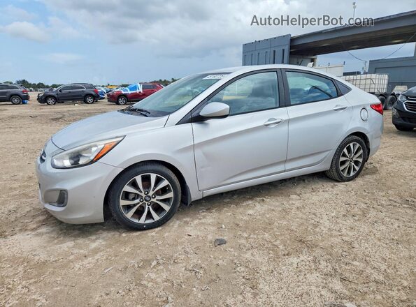 KMHCT4AE5HU251344 2017 HYUNDAI ACCENT Silver Przód lewy