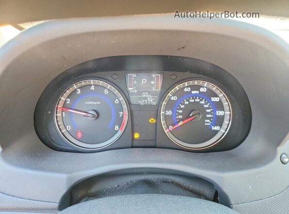 KMHCT4AE5HU251344 2017 HYUNDAI ACCENT Silver Widok zestawu wskaźników