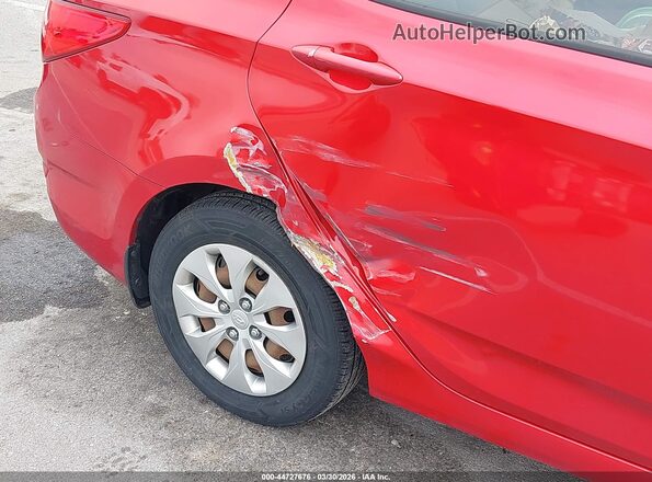 KMHCT4AE8GU014927 2016 HYUNDAI ACCENT Red Widok z przodu