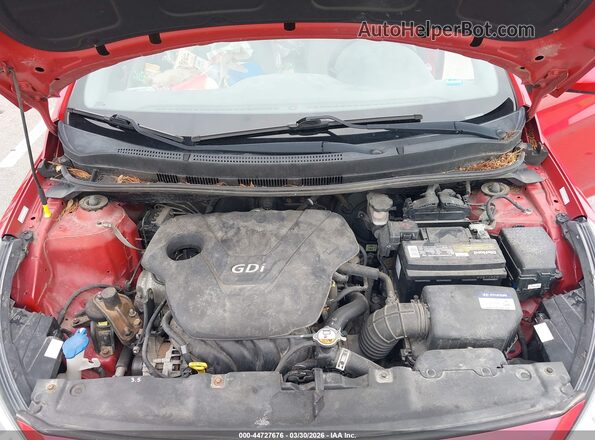 KMHCT4AE8GU014927 2016 HYUNDAI ACCENT Red Widok z tyłu