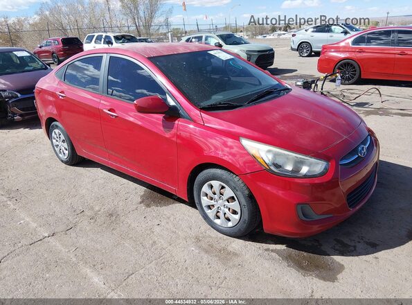 KMHCT4AE8GU030173 2016 HYUNDAI ACCENT Красный Передняя правая четверть