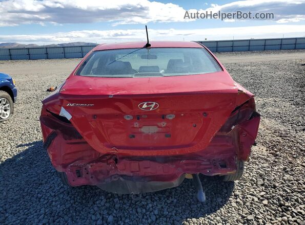 KMHCT4AE9GU065188 2016 HYUNDAI ACCENT Red Widok z tyłu