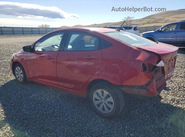 KMHCT4AE9GU065188 2016 HYUNDAI ACCENT Red Tył lewy