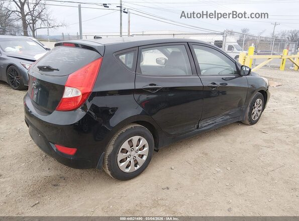 KMHCT5AEXGU240053 2016 HYUNDAI ACCENT Black უკანა მარჯვენა