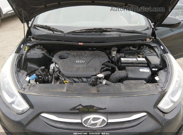 KMHCT5AEXGU240053 2016 HYUNDAI ACCENT Black უკანა ხედი