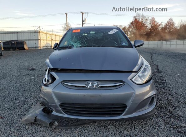 KMHCT5AEXHU343135 2017 HYUNDAI ACCENT Серый Вид спереди