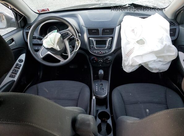 KMHCT5AEXHU343135 2017 HYUNDAI ACCENT Серый Вид панели приборов