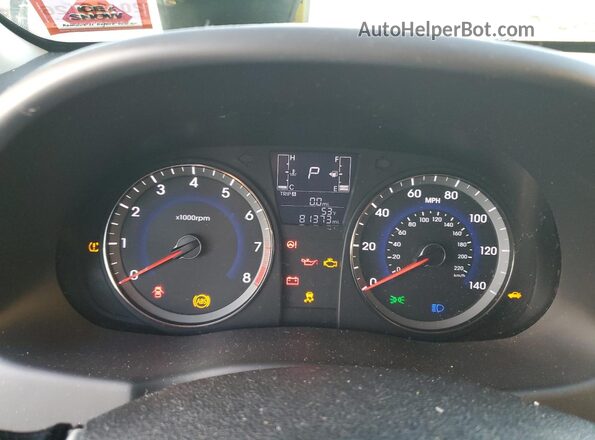 KMHCT5AEXHU343135 2017 HYUNDAI ACCENT Серый Вид щитка приборов