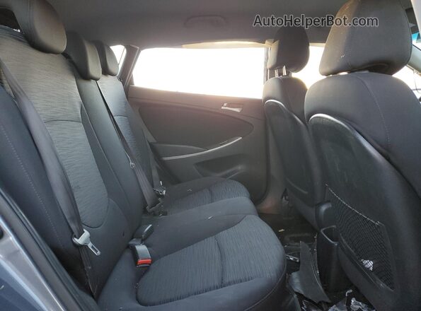KMHCT5AEXHU343135 2017 HYUNDAI ACCENT Серый Вид задних сидений