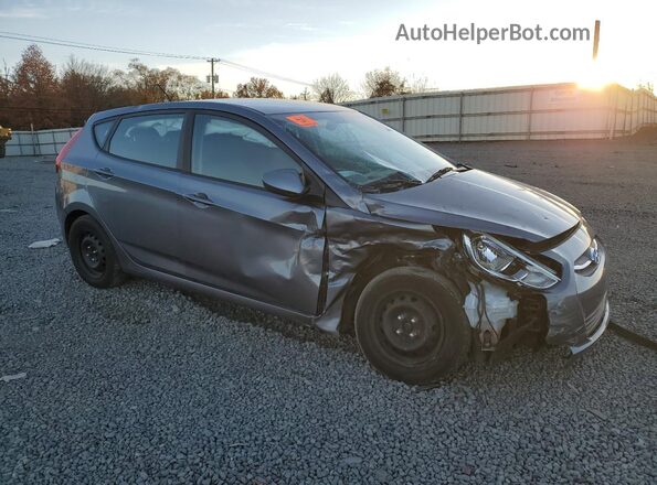 KMHCT5AEXHU343135 2017 HYUNDAI ACCENT Серый Передняя правая четверть