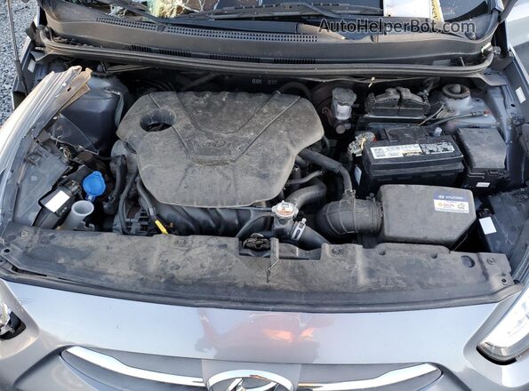 KMHCT5AEXHU343135 2017 HYUNDAI ACCENT Серый Вид задней части салона