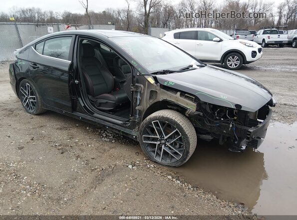 KMHD04LB2KU818682 2019 HYUNDAI ELANTRA Black Front right